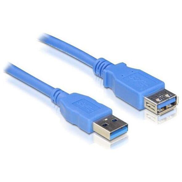 Καλώδιο USB Delock USB-A - USB-A 2 m Μπλε (82539)