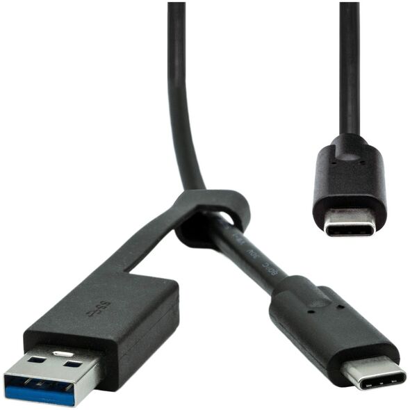 Καλώδιο USB ProXtend USB-A + USB-C - USB-C 1 m Μαύρο (USBCWA-001)