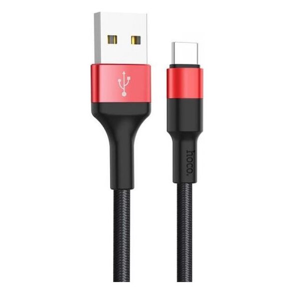 Καλώδιο USB Hoco USB-A - USB-C Κόκκινο (6957531080251)