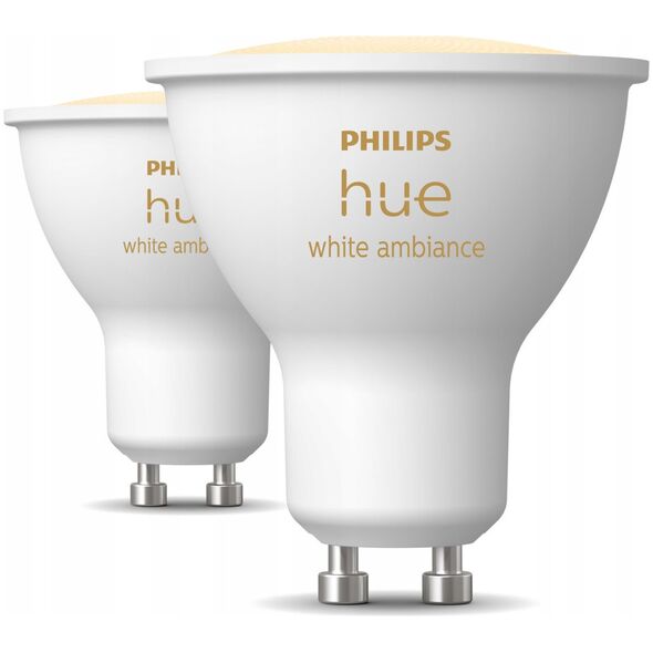 Signify Philips Hue White Ambiance GU10 Διπλό Πακέτο 2x350lm