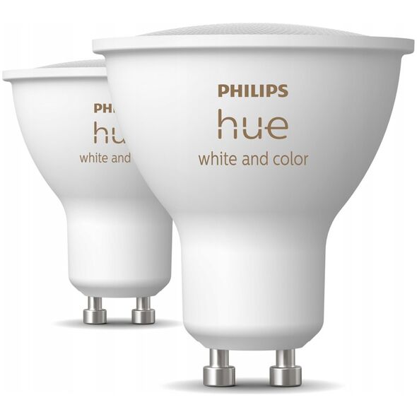 Signify Philips Hue White & Col. Amb. GU10 Διπλό Πακέτο 2x350lm*