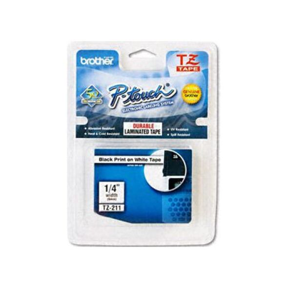 Brother ταινία TZE-211 (μαύρο σε λευκό)