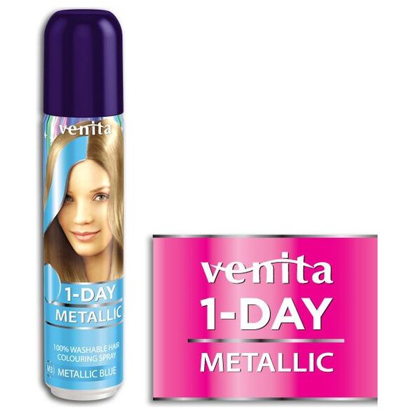 Venita 1-Day spray metallic αρ. 3 μπλε 50ml