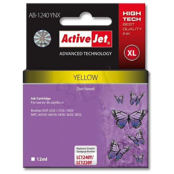 Μελάνι Activejet μελάνι AB-1240YNX / LC-1240Y (κίτρινο)