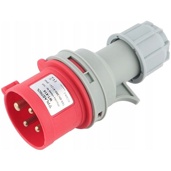 Βιομηχανικό φις 4p - 16A WT-416 Plastrol
