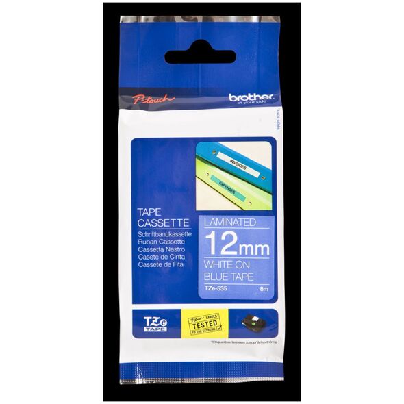 Brother ταινία μπλε TZe-535 εκτύπωση λευκή