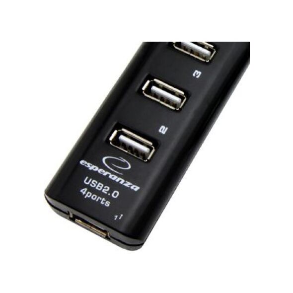 HUB USB Esperanza 4x USB-A 2.0 (EA-116)
