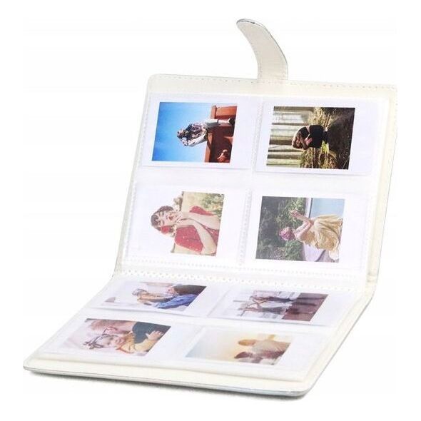 Θήκη LoveInstant Άλμπουμ για 128 Φωτογραφίες για Fujifilm Instax Mini 99 40 12 11 9 Liplay Evo Link 2 / Μαύρη Δαντέλα