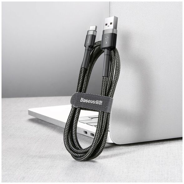 Καλώδιο USB Baseus USB-A - USB-C 0.5 m Μαύρο-γκρι (CATKLF-AG1)