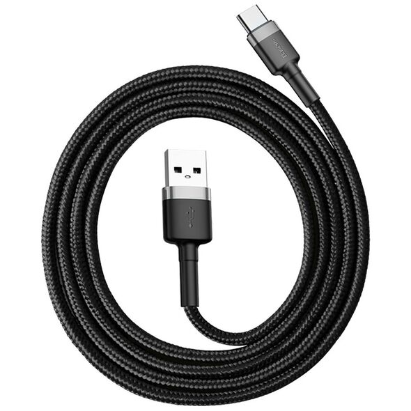 Καλώδιο USB Baseus USB-A - USB-C 1 m Μαύρο-γκρι (CATKLF-BG1)