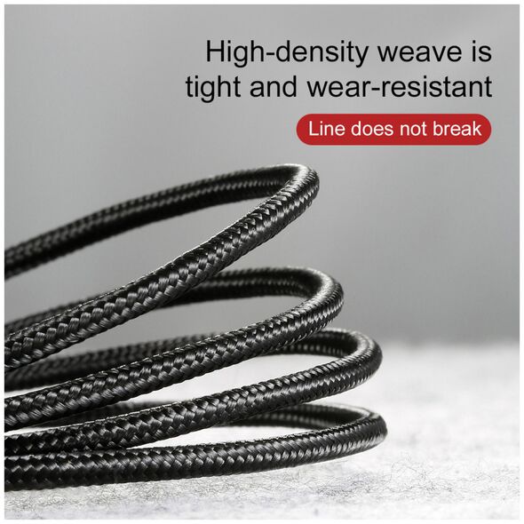 Καλώδιο USB Baseus USB-A - USB-C 1 m Μαύρο-γκρι (CATKLF-BG1)