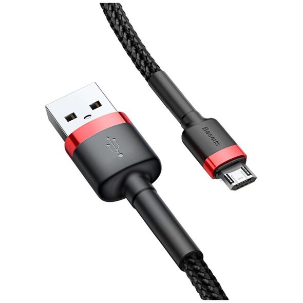 Καλώδιο USB Baseus USB-A - microUSB 3 m Μαύρο-κόκκινο (CAMKLF-H91)