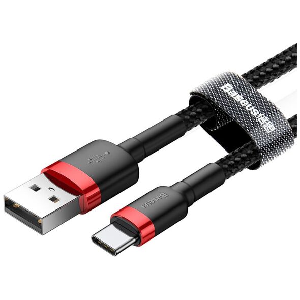Καλώδιο USB Baseus USB-A - USB-C 3 m Μαύρο-κόκκινο (CATKLF-U91)