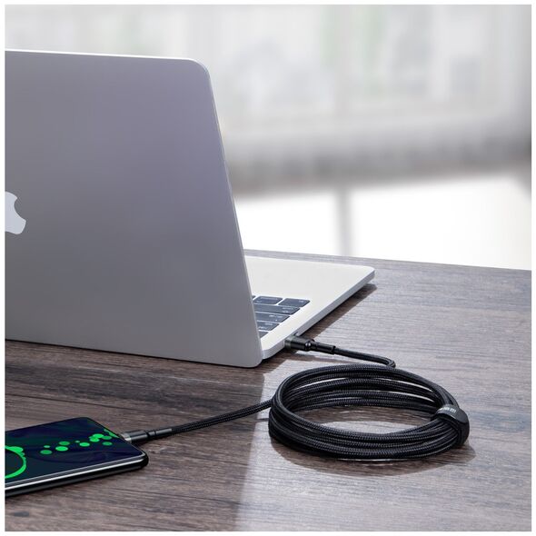 Καλώδιο USB Baseus USB-C - USB-C 2 m Μαύρο-γκρι (BSU1006GRYBLK)