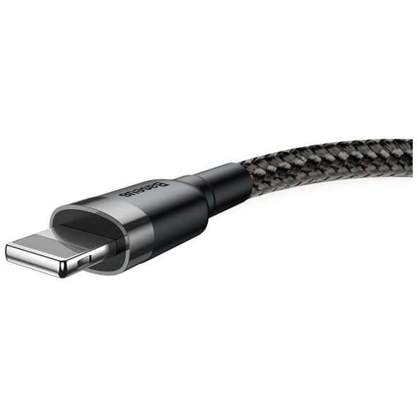 Καλώδιο USB Baseus USB-A - Lightning 2 m Μαύρο-γκρι (6953156275010)