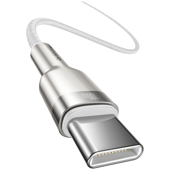 Καλώδιο USB Baseus USB-C - USB-C 1 m Λευκό (baseus_20210316150659)