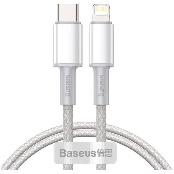 Καλώδιο USB Baseus USB-C - Lightning 1 m Λευκό (6953156231924)