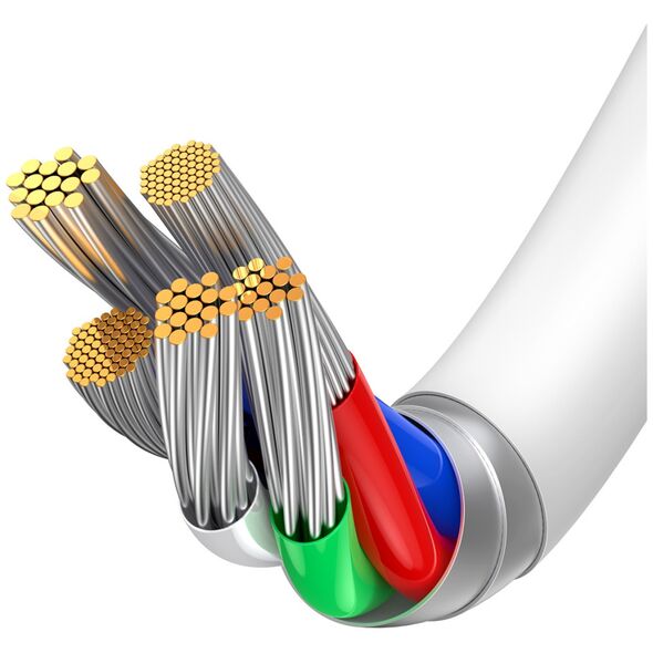 Καλώδιο USB Baseus USB-C - Lightning 1 m Λευκό (baseus_20210428102456)