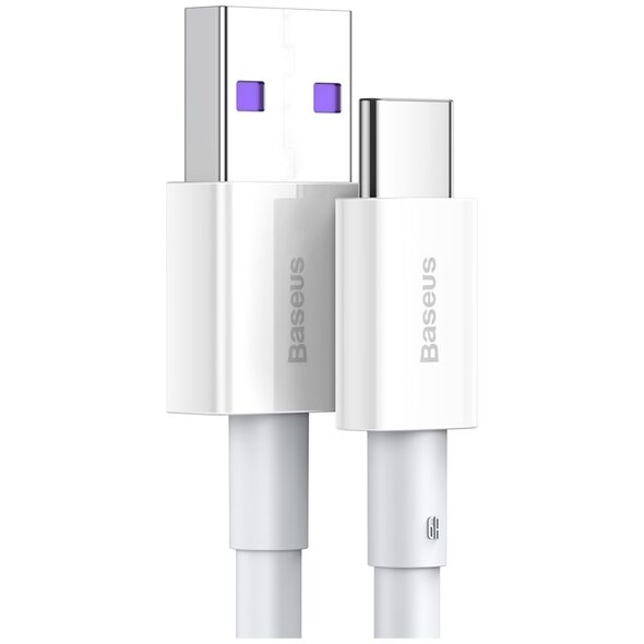 Καλώδιο USB Baseus USB-A - USB-C 1 m Λευκό (CATYS-02)