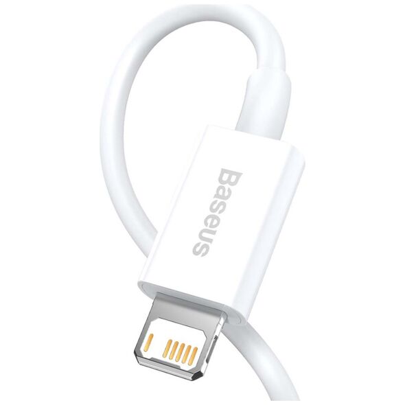 Καλώδιο USB Baseus USB-A - Lightning 1.5 m Λευκό (CALYS-B02)