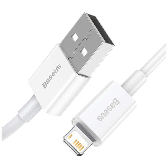 Καλώδιο USB Baseus USB-A - Lightning 2 m Λευκό (CALYS-C02)