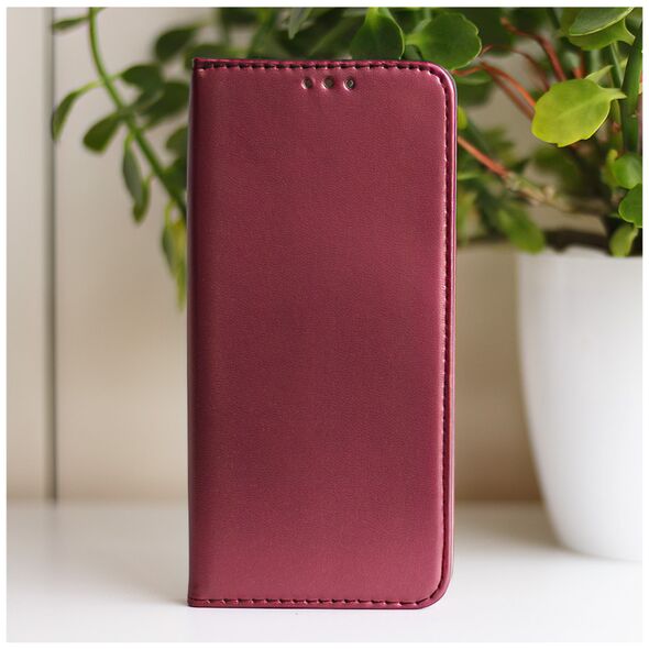 Case XIAOMI REDMI NOTE 9S / 9 PRO Wallet with a Flap Eco Leather Magnet Book Holster burgundy