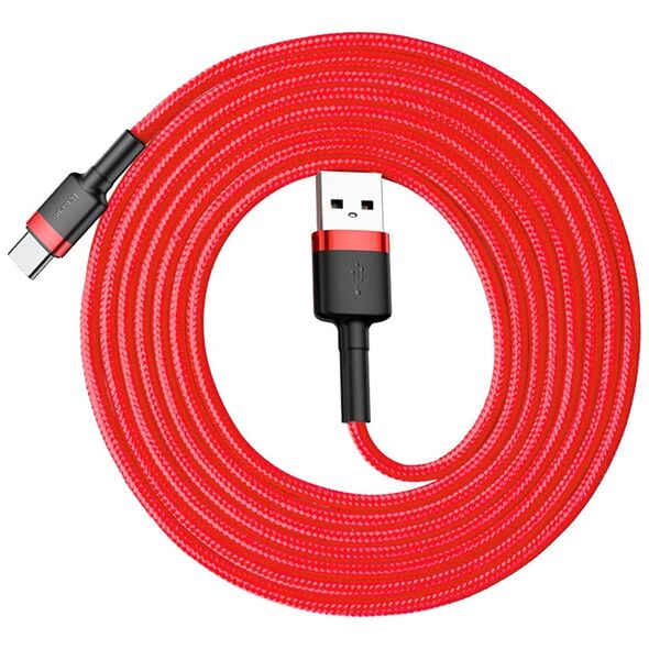 Καλώδιο USB Baseus USB-A - USB-C 2 m Κόκκινο (CATKLF-C09)
