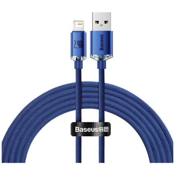 Καλώδιο USB Baseus USB-A - Lightning 2 m Μπλε (BSU3025BLU)