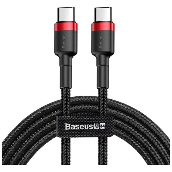 Καλώδιο USB Baseus USB-C - USB-C 2 m Μαύρο (CATKLF-H91)