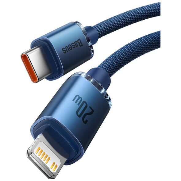 Καλώδιο USB Baseus USB-C - Lightning 2 m Μπλε (BSU3021BLU)