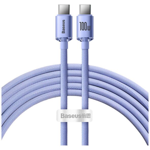 Καλώδιο USB Baseus USB-C - USB-C 2 m Μωβ (baseus_20220224134343)