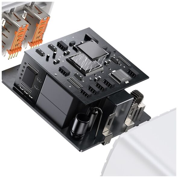 Φορτιστής Baseus CCXJ-E02 2x USB-A 1x USB-C 3 A (BSU2896WHT)