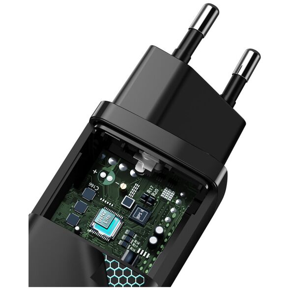 Φορτιστής Baseus GaN2 Lite 1x USB-A 1x USB-C 3 A (CCGAN2L-B01)