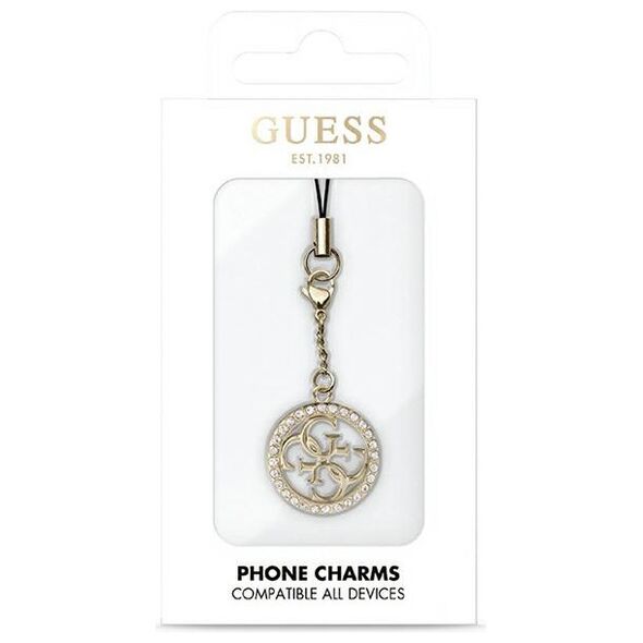 Guess Guess Phone Strap 4G Rhinestone Charm - Κρεμαστό για τηλέφωνο