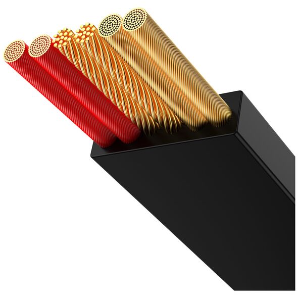 Καλώδιο USB Baseus USB-A - USB-C + microUSB + Lightning 1.1 m Μαύρο (BSU3355BLK)