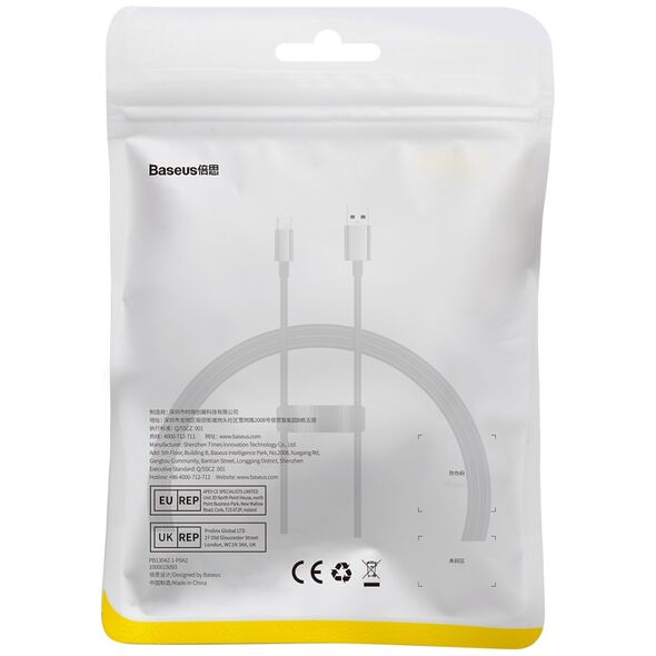 Καλώδιο USB Baseus USB-A - USB-C 1 m Μαύρο (P10320102114-00)