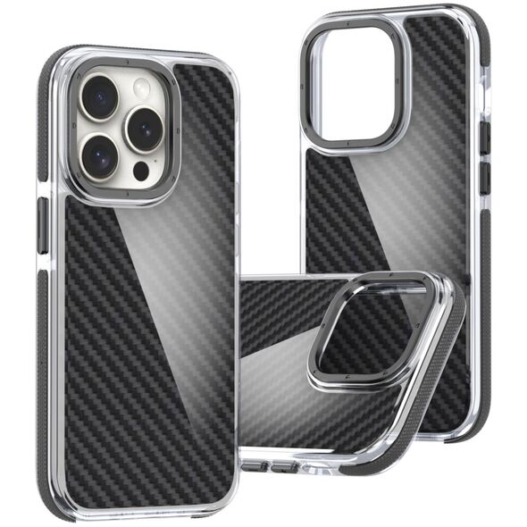 Acrylic Carbon case for iPhone 15 Pro Max 6,7" czarna 5907457763456
