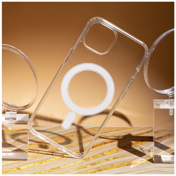 Anti Shock 1,5 mm Mag case for Samsung Galaxy S24 transparent big hole 5907457783515