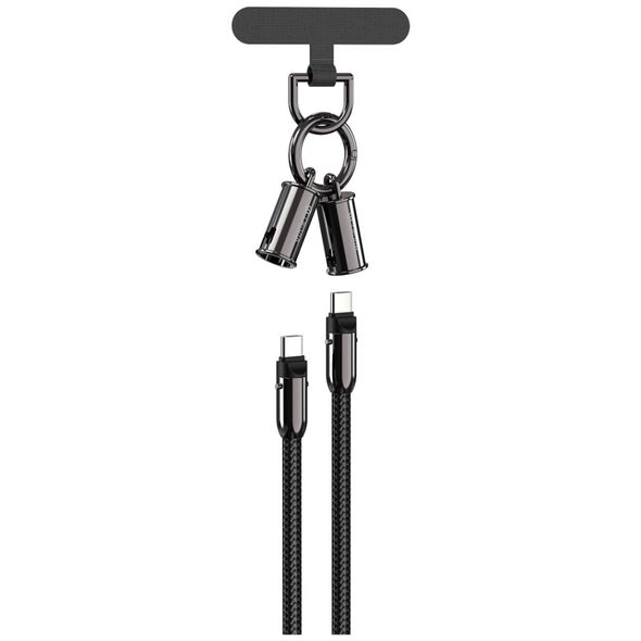 Καλώδιο Devia 2σε1 Lanyard 60W USB-C - USB-C 1.2m