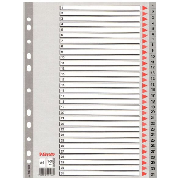 Esselte 1-31 GRAY PP - 100108