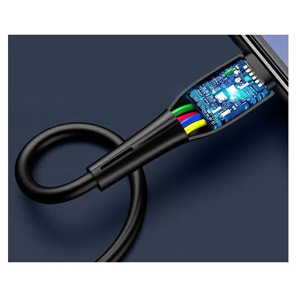 Καλώδιο USB USAMS USB-A - microUSB 1 m Μαύρο (SJ375USB01)