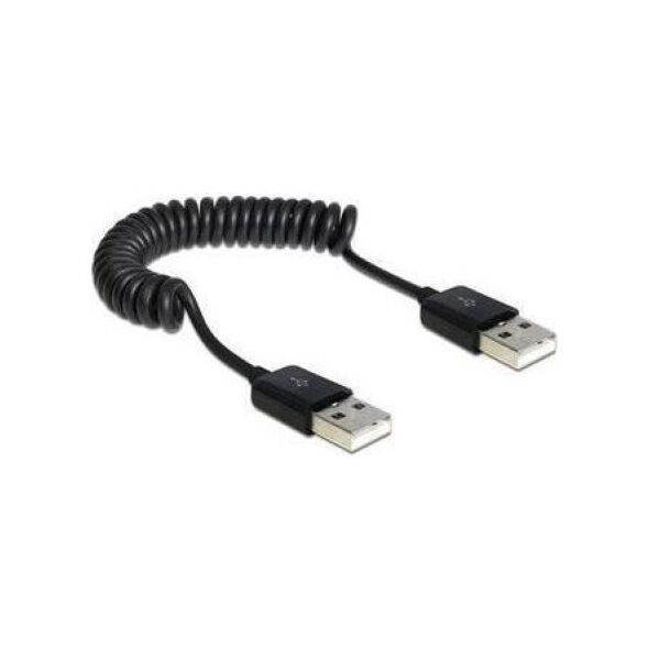 Καλώδιο USB Delock USB-A - USB-A 0.6 m Μαύρο (83239)