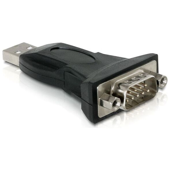 Προσαρμογέας USB Delock USB - RS-232 Μαύρο (61460)