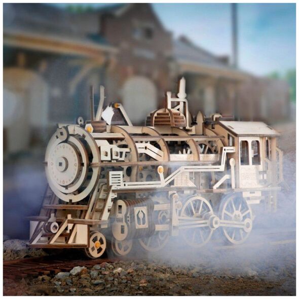 Robotime Technology ROBOTIME Ξύλινο Μοντέλο Παζλ 3D Ατμομηχανή