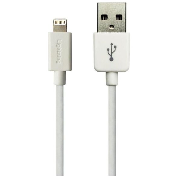 Καλώδιο USB Sandberg USB-A - Lightning 1 m Λευκό (440-75)