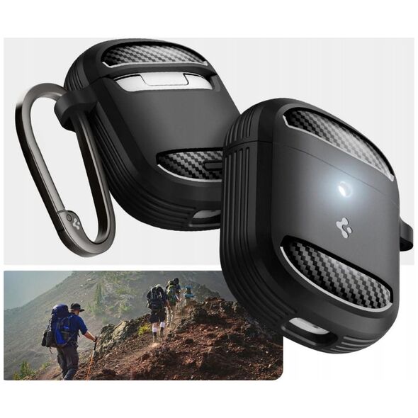 Spigen Spigen Rugged Armor, matte black - Google Pixel Buds Pro 2/Pro