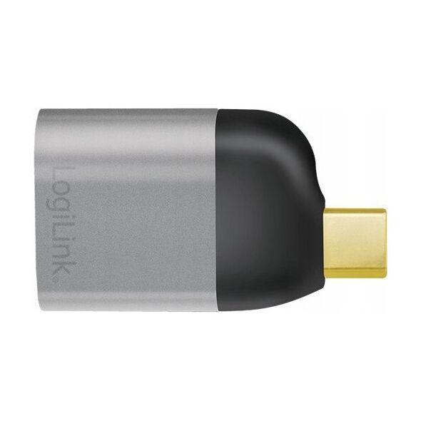 LOGILINK CUA0205 Αντάπτορας USB τύπου C USB-C/M σε mDP/F 8K αλουμίνιο μαύρο/γκρι