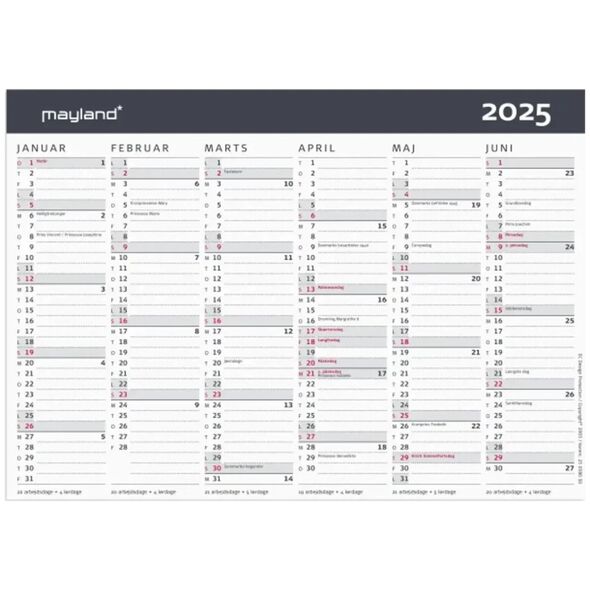 Ημερολόγιο γραφείου Κλασικό A5 2025