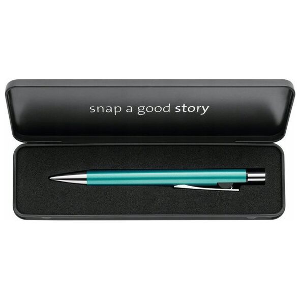 Στυλό Teka Snap K10 μεταλλικό τιρκουάζ θήκη