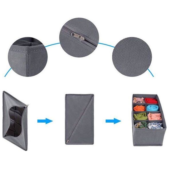 Aptel AG126G ΟΡΓΑΝΩΤΕΣ ΣΥΡΤΑΡΙΟΥ ΓΚΡΙ 3 τεμ